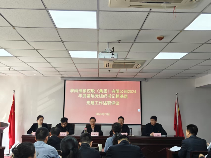 淮南淮糧控股（集團(tuán)）有限公司召開2024年度黨組織書記抓基層黨建工作述職評(píng)議會(huì)議